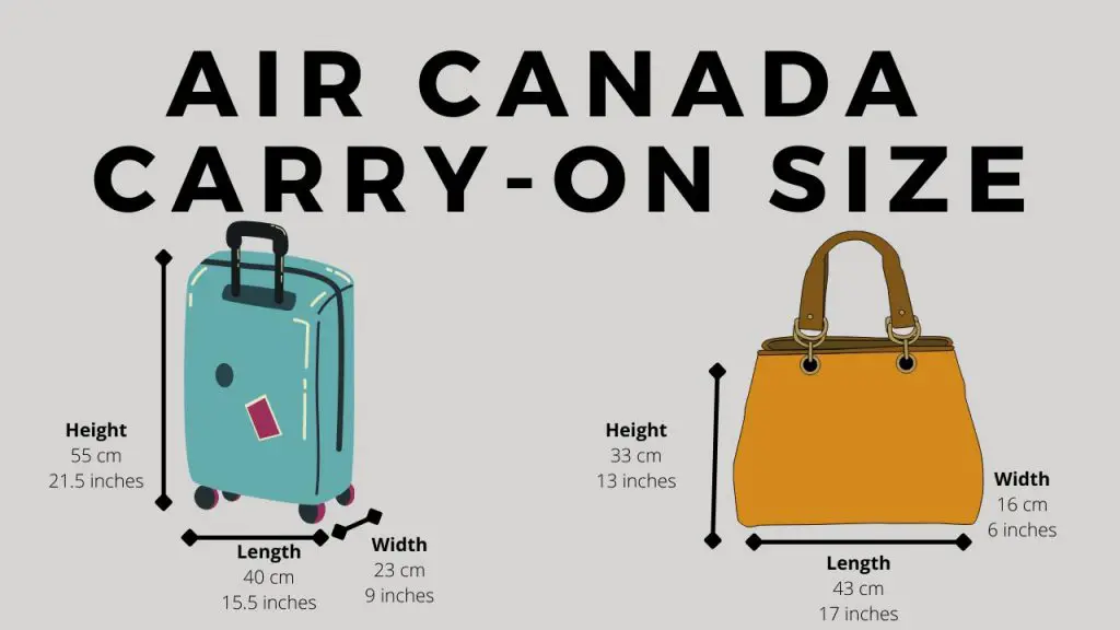 Air Canada Carry On Size - Tikotravel.com