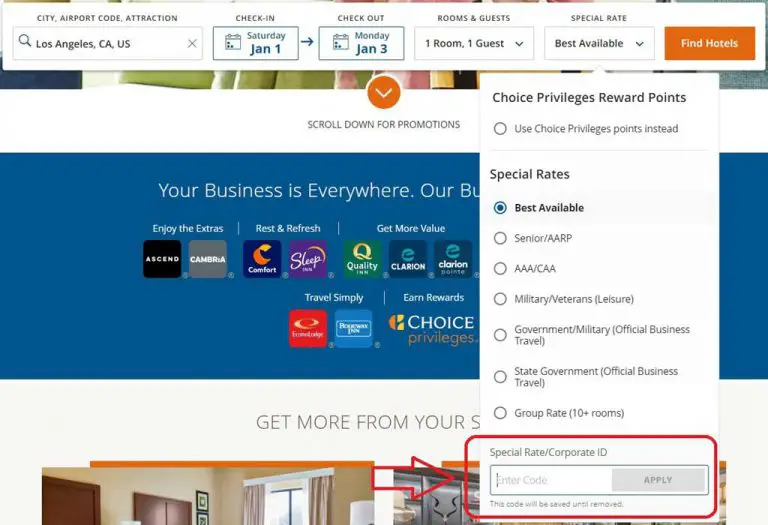 How to Apply a Choice Hotels Corporate Code TikoTravel
