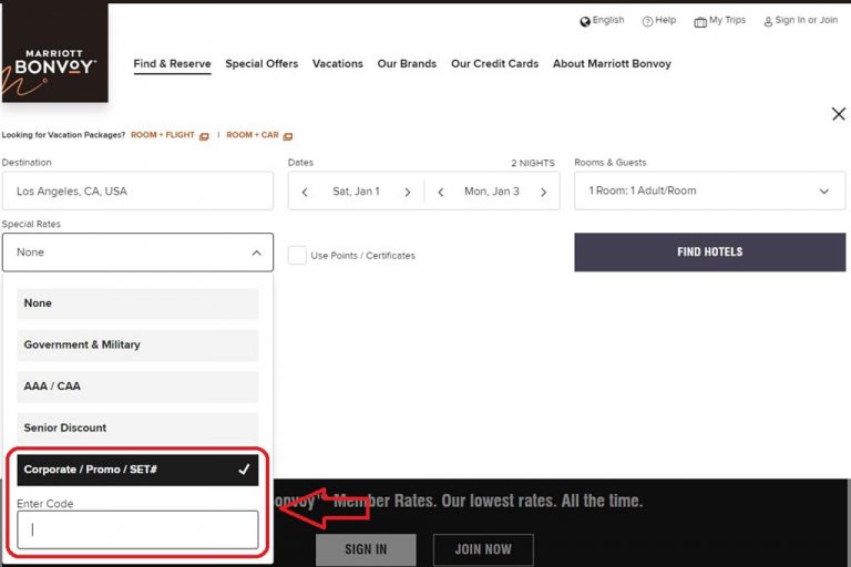 Marriott Corporate Codes 2024 TikoTravel