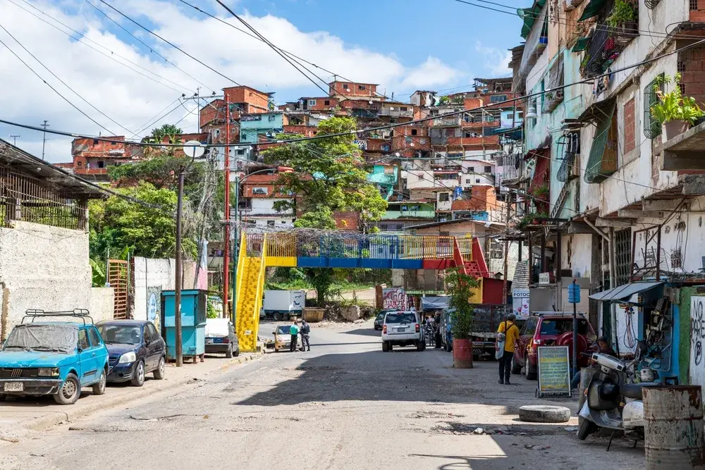 Caracas slum pictured as a place to avoid in South America when visiting for a guide on is South America safe to visit