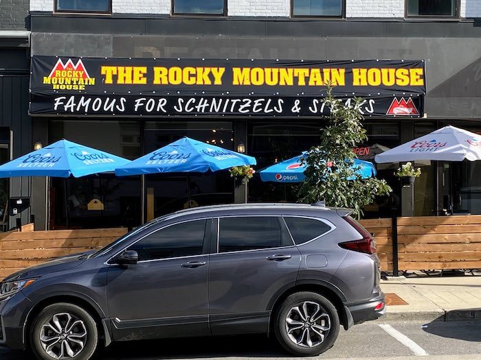 The Rocky Mountain House restaurant in Arnprior Downton. It is famous for schnitzels and steaks.
