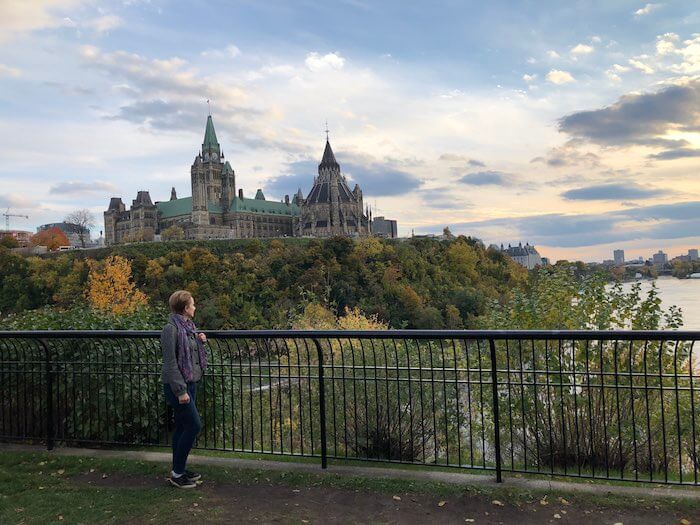 Behind the Parliament Hill. Ottawa.