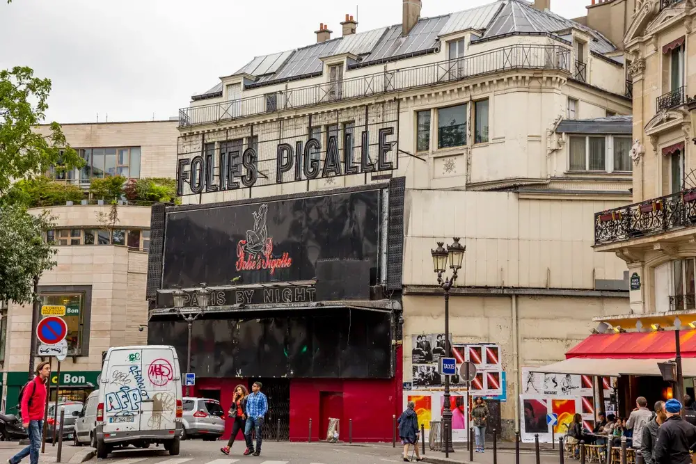 Image of Pigalle Square in Paris, one of the parts of France to avoid