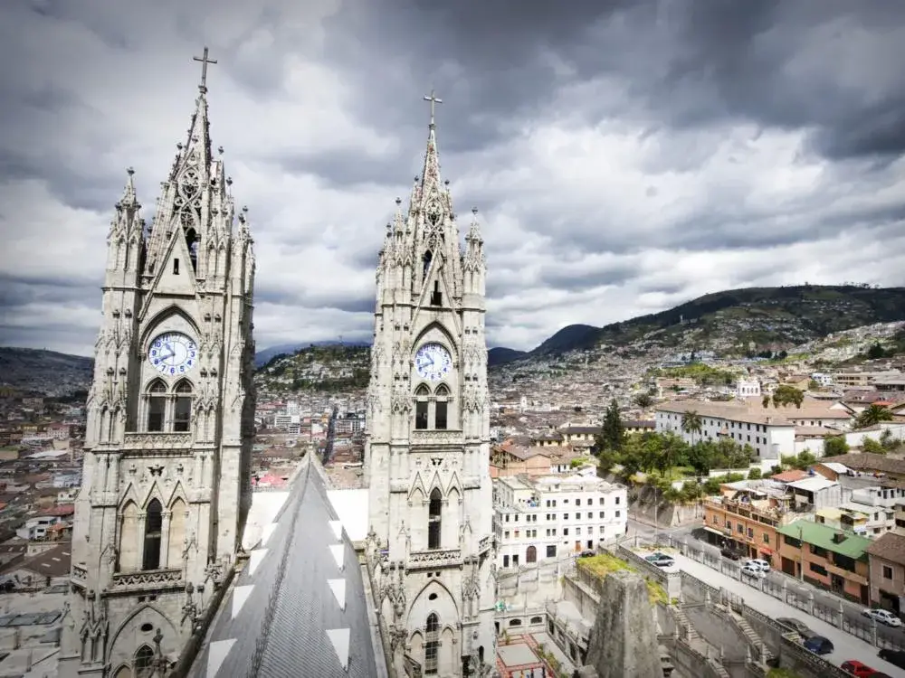 For a piece on the best time to visit Ecuador, the Basilica in Quito is pictured