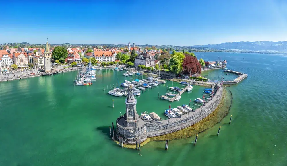 Harbor view of Lake Constance in Austria, one of the country's best places to visit