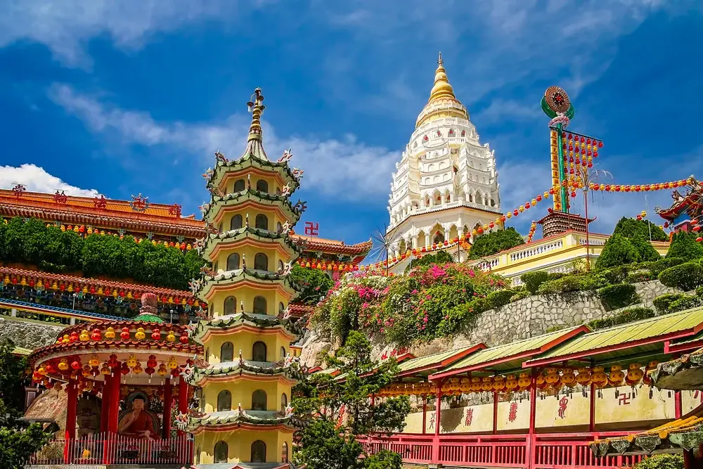 Kek Lok Si Temple in Penang Island showing an example of why you should visit Malaysia