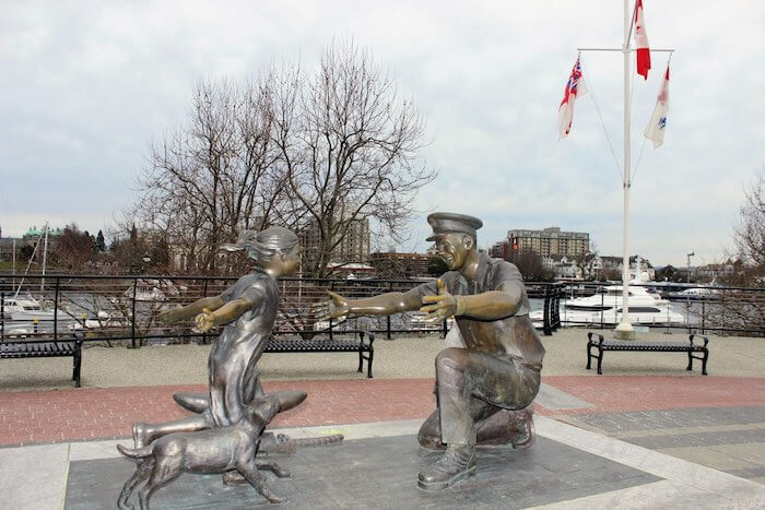 There are many interesting art installations all around Victoria downtown.