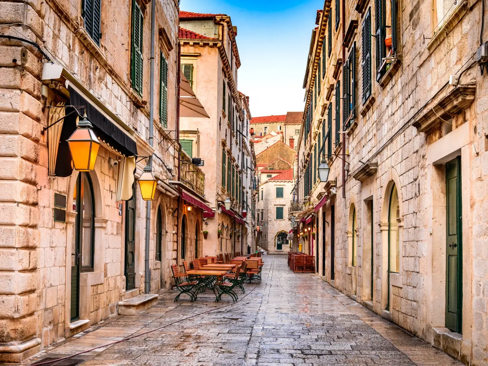 Street view of Dubrovnik pictured during the best time to visit Croatia